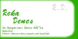 reka dencs business card